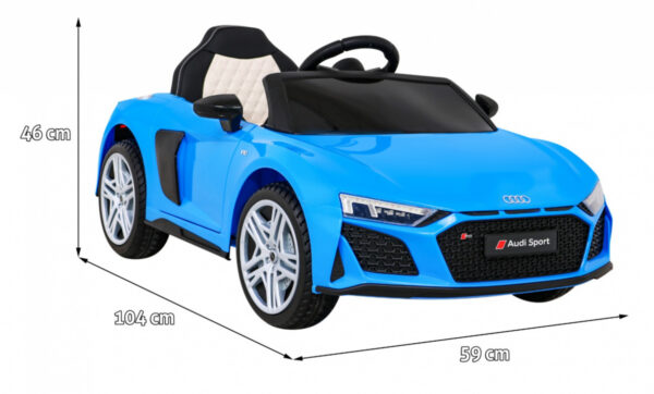 Audi R8 LIFT Samochodzik na akumulator Niebieski