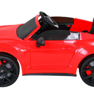 Autko Ford Mustang GT na akumulator dla dzieci Czerwony