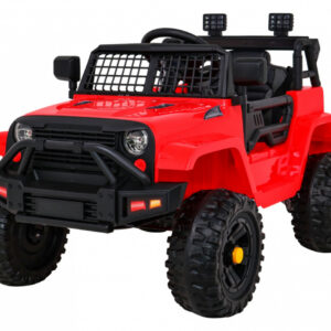 Autko Jeep Dark Night na akumulator dla dzieci Czerwony