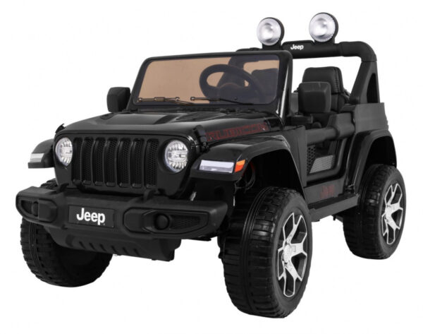 Jeep Wrangler Rubicon na akumulator dla dzieci Czarny