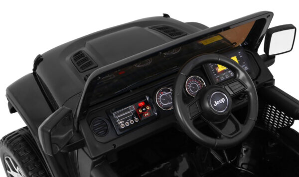 Jeep Wrangler Rubicon na akumulator dla dzieci Czarny