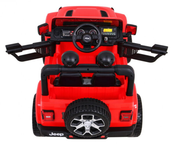 Jeep Wrangler Rubicon na akumulator dla dzieci Czerwony