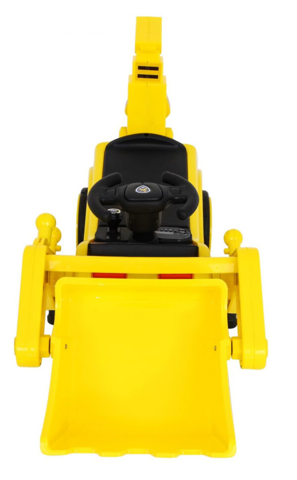Koparka na akumulator dla dzieci Traktor Żółty