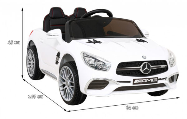 Mercedes Benz AMG SL65 S elektryczny dla dzieci Biały