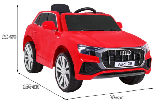 Audi Q8 Lift na akumulator dla dzieci Czerwony SUV