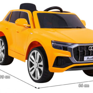 Audi Q8 Lift, SUV na akumulator dla dzieci Żółty