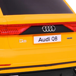 Audi Q8 Lift, SUV na akumulator dla dzieci Żółty