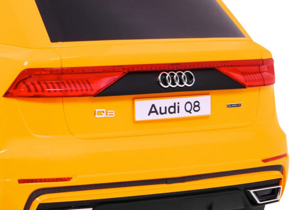 Audi Q8 Lift, SUV na akumulator dla dzieci Żółty