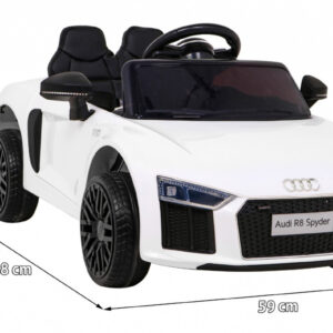 Audi R8 na akumulator dla dzieci Biały