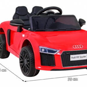 Audi R8 na akumulator dla dzieci Czerwony