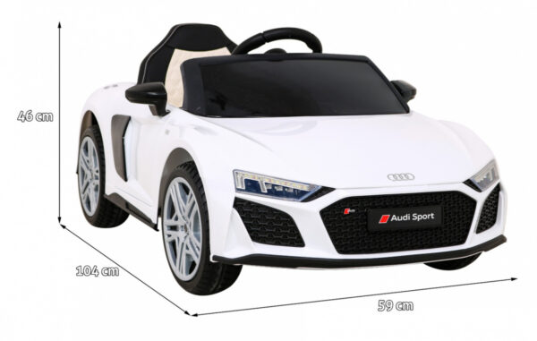 Audi R8 LIFT Samochodzik na akumulator Biały