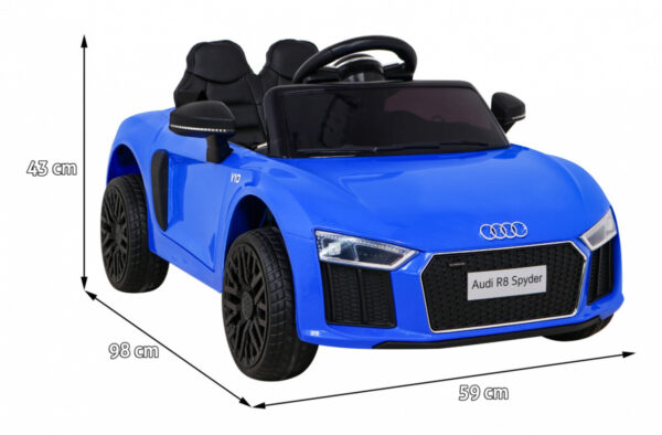 Audi R8 na akumulator dla dzieci Niebieski