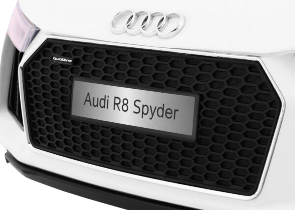 Audi R8 Spyder na akumulator Biały