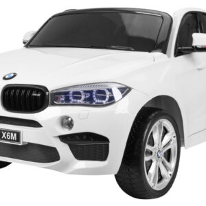 BMW X6M XXL dla 2 dzieci Biały SUV