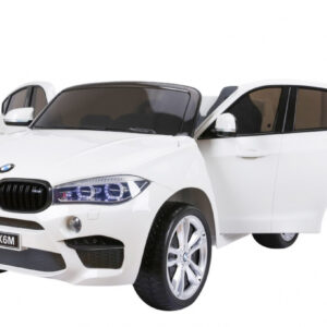 BMW X6M XXL dla 2 dzieci Biały SUV