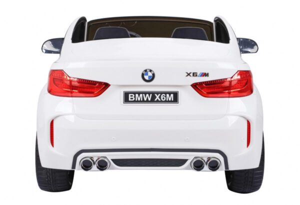 BMW X6M XXL dla 2 dzieci Biały SUV