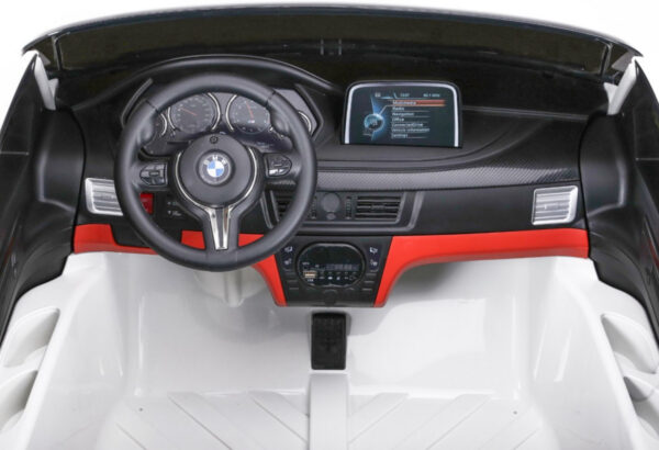BMW X6M XXL dla 2 dzieci Biały SUV