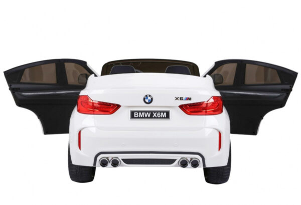 BMW X6M XXL dla 2 dzieci Biały SUV