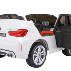 BMW X6M XXL dla 2 dzieci Biały SUV
