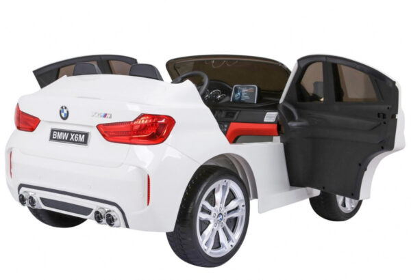 BMW X6M XXL dla 2 dzieci Biały SUV