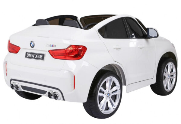 BMW X6M XXL dla 2 dzieci Biały SUV