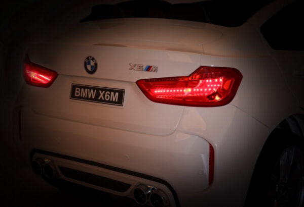 BMW X6M XXL dla 2 dzieci Biały SUV