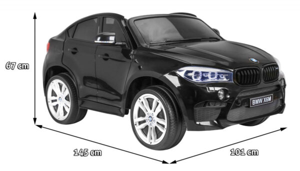 BMW X6M XXL dla 2 dzieci Czarny SUV
