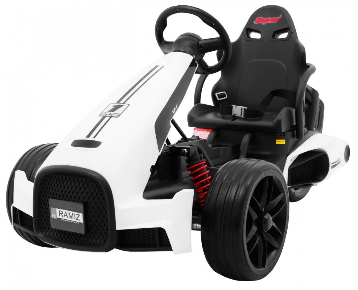 Gokart na akumulator Bolid XR-1 dla dzieci Biały