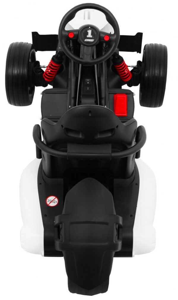Gokart na akumulator Bolid XR-1 dla dzieci Biały