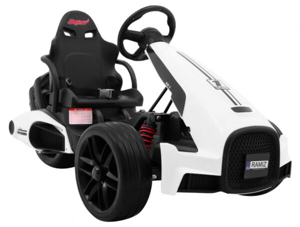 Gokart na akumulator Bolid XR-1 dla dzieci Biały