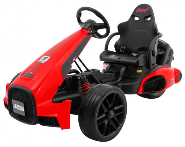 Gokart na akumulator Bolid XR-1 dla dzieci Czerwony