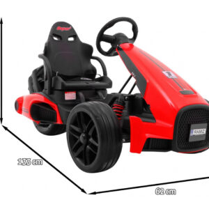 Gokart na akumulator Bolid XR-1 dla dzieci Czerwony