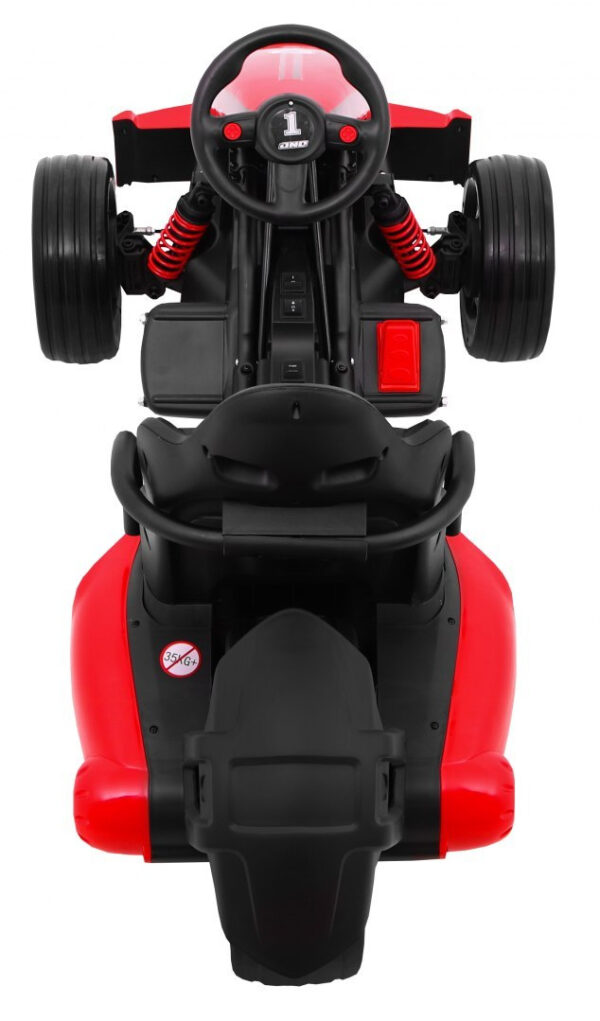 Gokart na akumulator Bolid XR-1 dla dzieci Czerwony