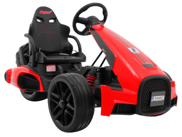 Gokart na akumulator Bolid XR-1 dla dzieci Czerwony