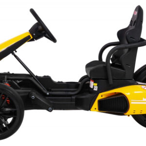 Gokart na akumulator Bolid XR-1 dla dzieci Żółty