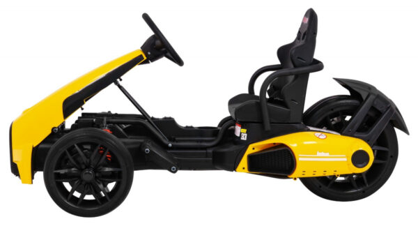 Gokart na akumulator Bolid XR-1 dla dzieci Żółty