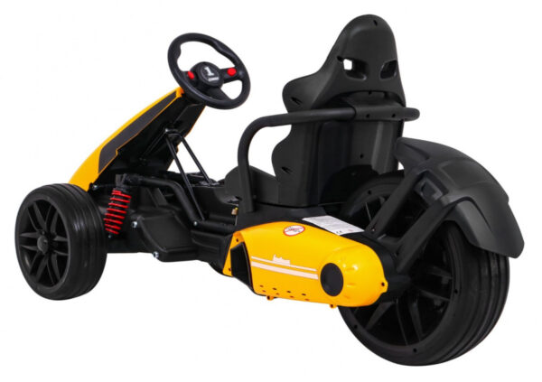 Gokart na akumulator Bolid XR-1 dla dzieci Żółty