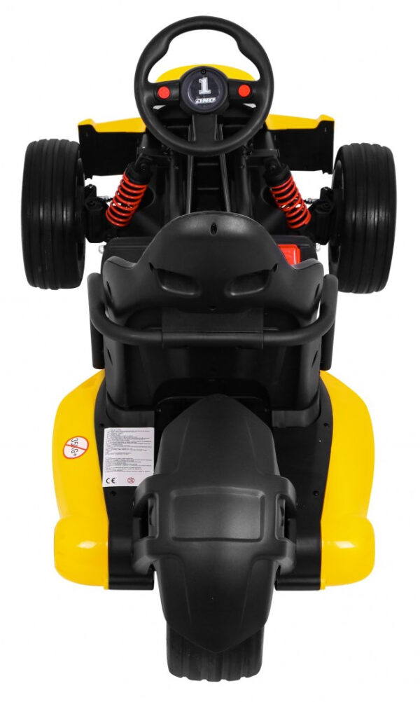 Gokart na akumulator Bolid XR-1 dla dzieci Żółty