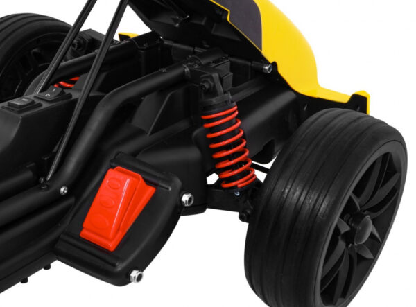 Gokart na akumulator Bolid XR-1 dla dzieci Żółty