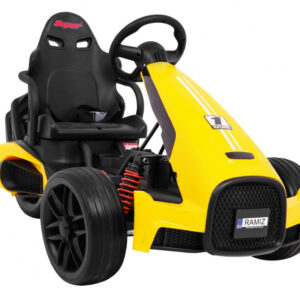 Gokart na akumulator Bolid XR-1 dla dzieci Żółty