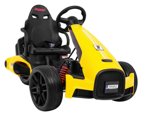 Gokart na akumulator Bolid XR-1 dla dzieci Żółty