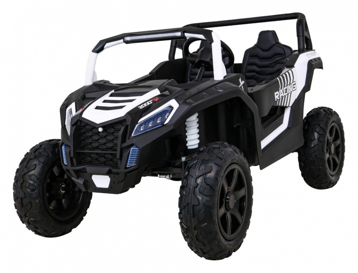 Buggy ATV Strong Racing dla 2 dzieci Biały