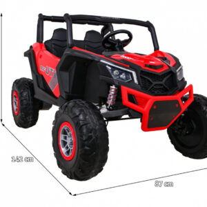 Buggy UTV-MX na akumulator dla dzieci Czerwony