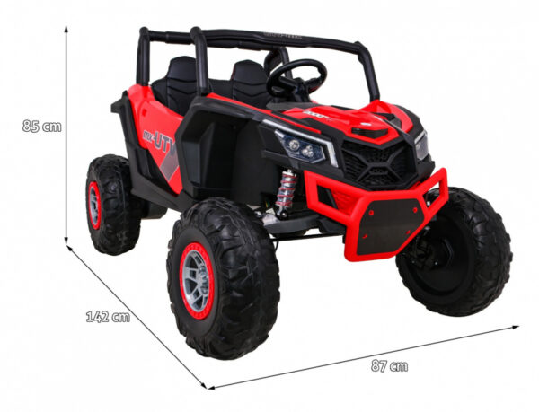 Buggy UTV-MX na akumulator dla dzieci Czerwony