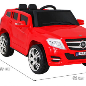 Autko City Rider dla dzieci Czerwony