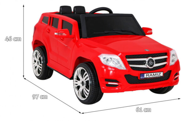 Autko City Rider dla dzieci Czerwony