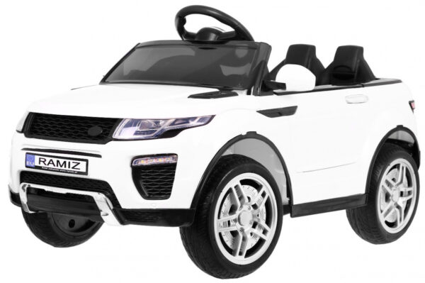 Autko Rapid Racer elektryczne dla dzieci, Biały SUV