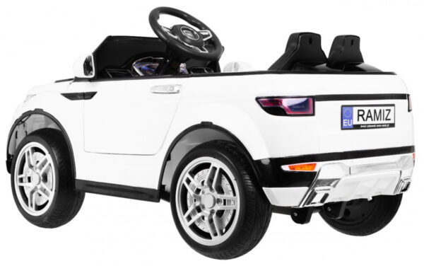 Autko Rapid Racer elektryczne dla dzieci, Biały SUV