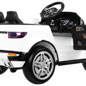 Autko Rapid Racer elektryczne dla dzieci, Biały SUV