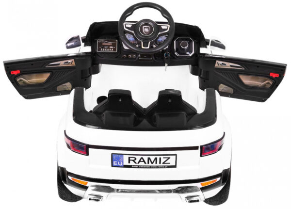 Autko Rapid Racer elektryczne dla dzieci, Biały SUV